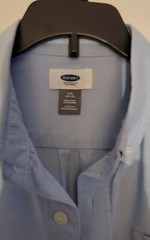Lot 2-Old Navy Oxford Boys School Uniform Short/Long Sleeve Shirt,Size 10-12