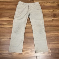 Tom Sawyer Boys School Uniform Pants Khaki Size 34 Husky Flat Front
