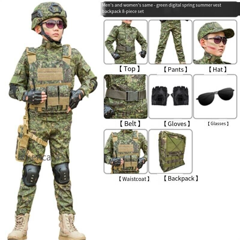 Children’s Camouflage Suit Special Forces Summer Camp Military Training Uniform