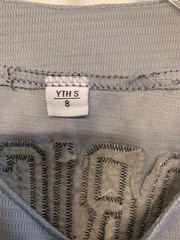 Boy’s The Sandlot Gray & Black Baseball Jersey #30 Rodriguez Size YTH S 8