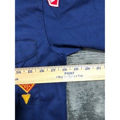 Boy Scouts of America Cub Scout Shirt Kids 12.5 Blue Long Sleeve Patches 478