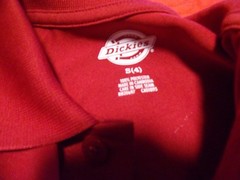 Dickies KS3555ER Boy’s Performance Polo Size 4 English Red NWT