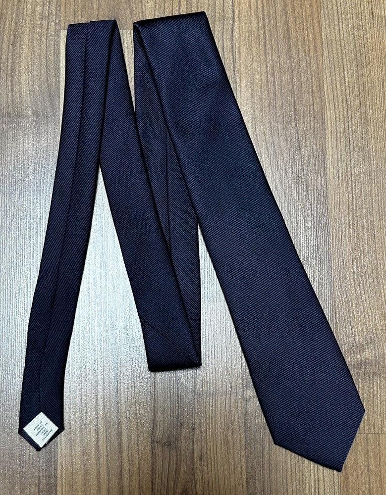 Lands End Kid’s School Uniform Classic Large Navy Tie New in Box