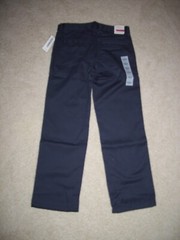 NEW Old Navy Straight Droit Boys Navy Blue Flat Front Uniform Pants Size 7