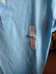 Cat & Jack Boys Youth XL 14 Blue Short Sleeve School Uniform Polo NWT