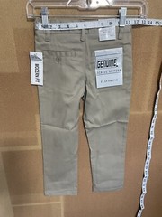 School Uniform Pants Flat Front KHAKI Size-5 NWT.