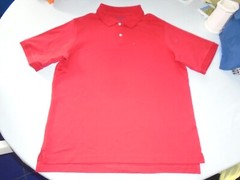 LAND’S END Boys size XL (18H-20H) or 15-16 years Cute RED Polo-SCHOOL
