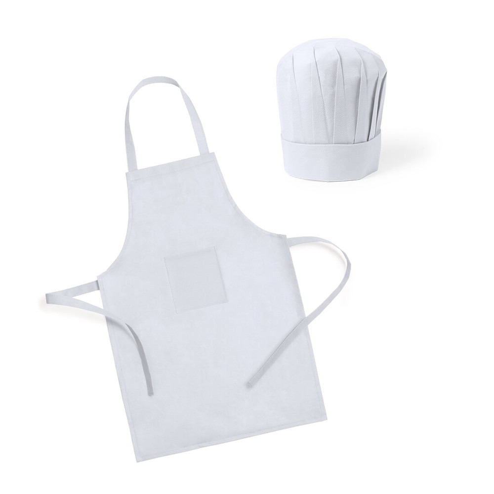 Kitchen Apron For Child With Chef Hat Pocket Set Kid Pizzeria