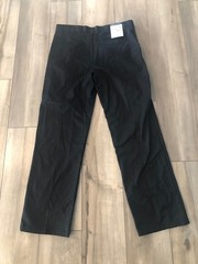 NWT Boy’s French Toast Adjustable Waist Relaxed Fit Twill Pants Black Size 18
