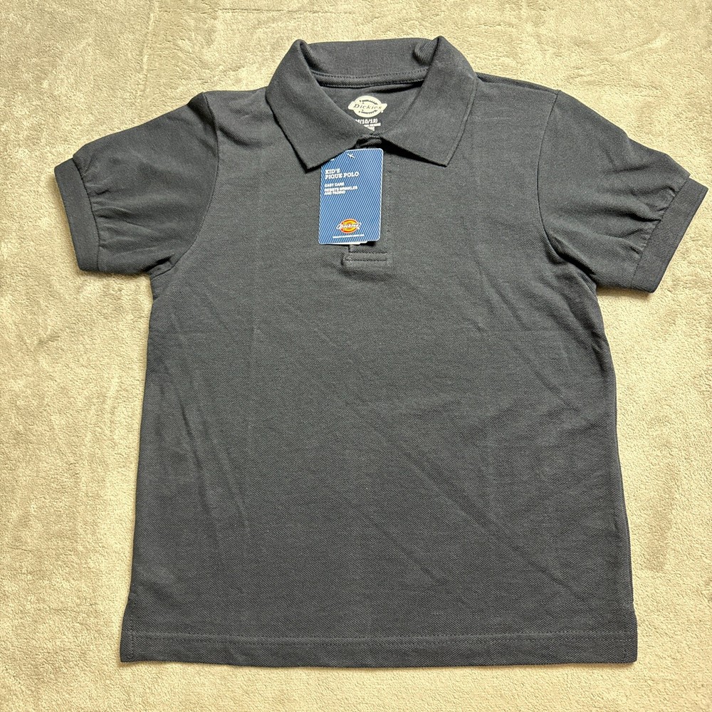 Dickies Polo Kids’ Medium Short Sleeve Pique Polo Shirt NWT!