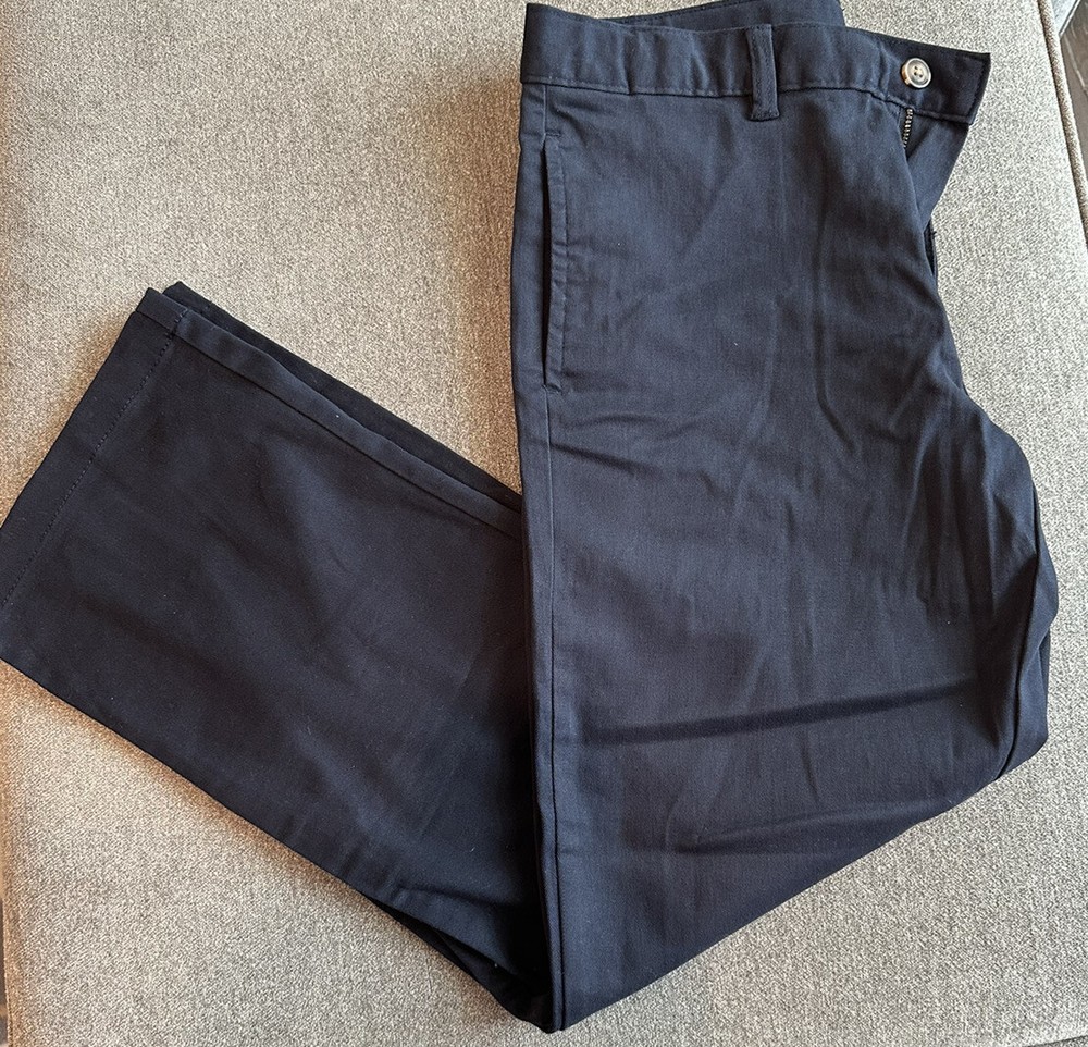 Wonder Nation Boy’s Twill Uniform Pant. Navy. Sz 14
