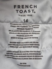 Boys Uniform Pants Navy Lot Of 2 Size 14 Straight French Toast