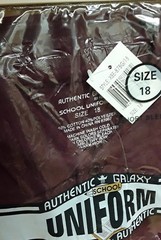 2-PACK Authentic by Galaxy Boys School Uniform, Short Sleeve Polo Shirt, Size 18
