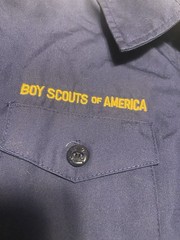 Boy Scouts Shirt Youth M Blue Uniform Top Official Youth Shirt Patches Boys