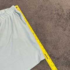 Lands’ End Shorts Womens 1X 16W-18W Light Blue 100% Cotton Pull On Elastic Waist
