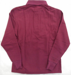 Boys R/K Maroon Long Sleeve Polo/Uniform Shirt Size Small 5/6