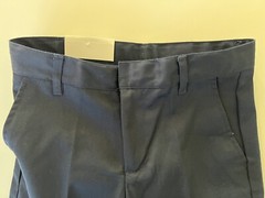 School Uniform Pants Boys 10 Navy Blue Adjustable Waist NEW Authentic Galaxy
