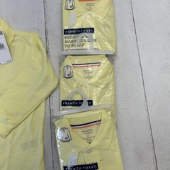 French Toast Polo Shirt Boys 4T Yellow Long Sleeve Pique School Uniform 4 Pack