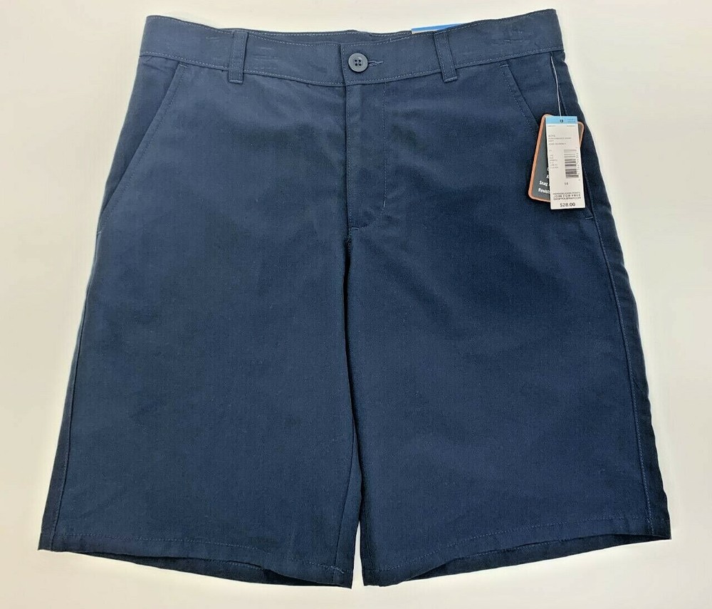 DOCKERS Approved Schoolwear Boys Performance Shorts Size 14 Reg Navy Blue