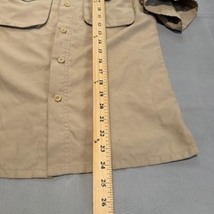 Boy Scouts of America Youth Kid MED Khaki Short Sleeve Uniform Shirt Tan BSA6192