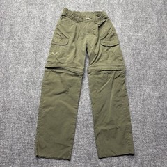 Boy Scouts Of America Cargo Pants Youth 8 Green Switchback Convertible Unhemmed