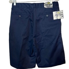 Authentic Galaxy School Uniform Shorts Boys 20 Navy Flat Front Adjustable Waist