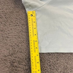 Lands’ End Shorts Womens 1X 16W-18W Light Blue 100% Cotton Pull On Elastic Waist