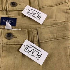 Lot Of 2 The Children’s Place Boys 10 Khaki Flax Stretch Chino Pants NWT