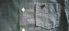 Boys Wrangler Blue Size Large 10-12 Long Sleeve Dress shirt