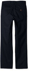 Nautica Slim Boys’ Uniform Flat Front Pant, Navy, Small/10 – Slim