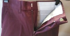 Genuine 20″ x 17″ School Uniform Burgundy Boys Pants 4 Reg