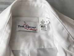 Challenger School Uniform – White Short Sleeve Oxford – 12 Husky