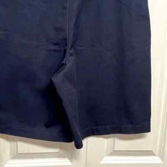 Very Dark Navy Blue Pleated Khaki School Uniform Shorts Boys Size 18 Husky