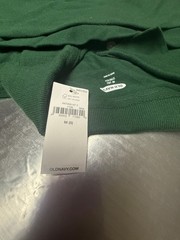 Old Navy Boys Stretch School Uniform Long Sleeve Polo Shirt Green Medium 8 NWT