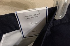 L@@K-Boys Mark Twain Black Prep School Uniform Pants Sz 28 X 30 Soft Twill NWT