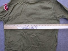 Vintage Boy Scouts Of America Shirt Boys XS Green Twill Button Front Uniform