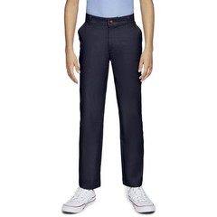 Wonder Nation Boys School Uniform Flat Front Pants, 2-Pack, Size 6 Navy –F1–