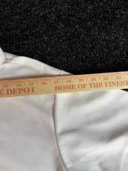 Nautica Boys School Uniform White Short Sleeve Polo Shirt Pique Size M 36/37