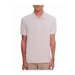Boys Nautica School Uniform 2 Pack Short Sleeve Polo White Size L (14/16) NWT