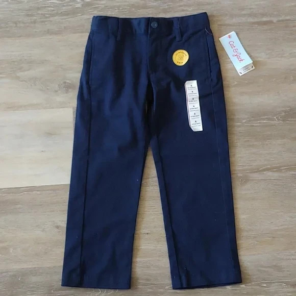 NWT Cat & Jack Youth Boys Blue School Uniform Pants Size 4