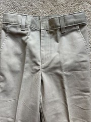 SCHOOLBELLES Uniform Pants ~ Boys Size 9 ~ Flat Front ~ Khaki ~ Easy Care