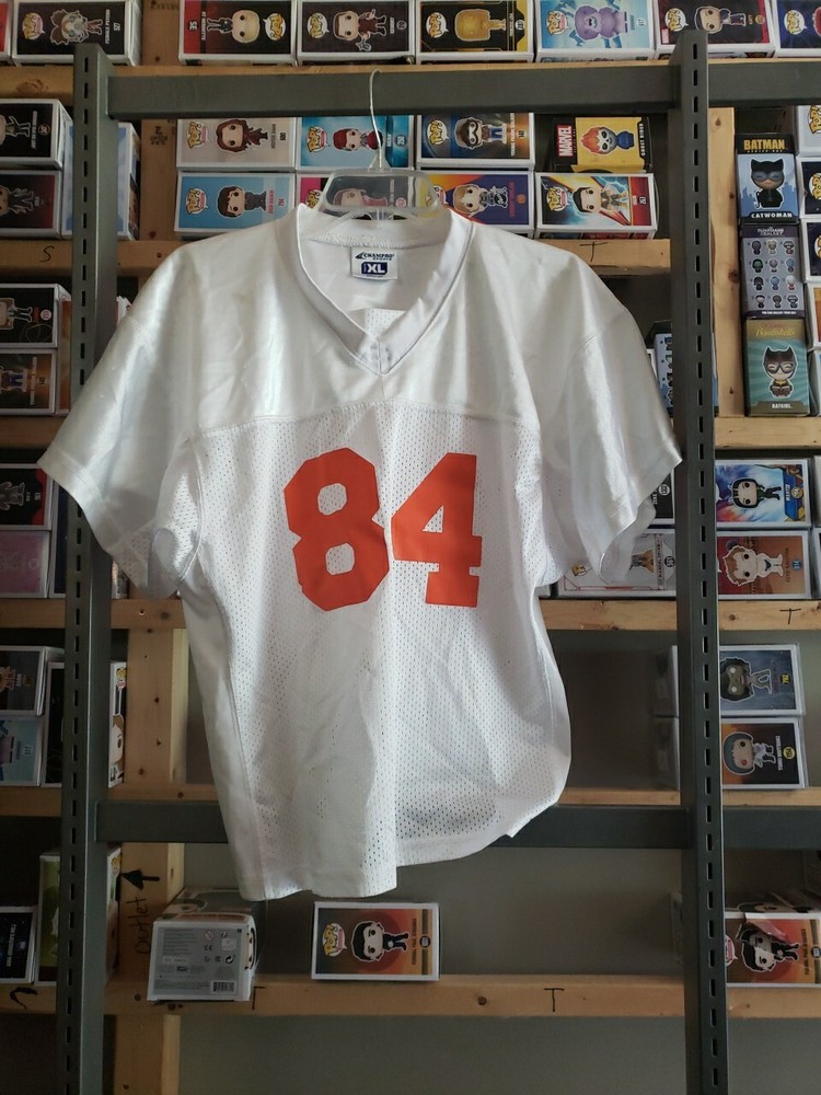 Football Practice Jersey Youth XL Pullover V-Neck White Polyester ~ Trl4#382