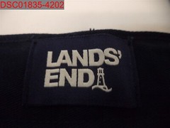 Lands End Boys Navy School Uniform Slim Front WrinkleResistant Chino Shorts 8S