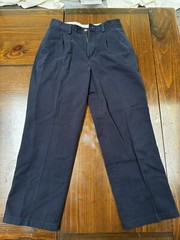 Boys Navy Blue School Uniform Pants Lot Sz 8 10 12 George Cat Jack Chinos 3P