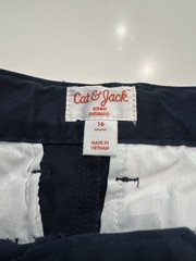 NEW School Uniform Navy Pants Cat & Jack Boys Size 16 Chino Skinny Retail $14
