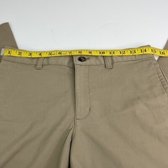 School Uniform Pants Husky 12 Straight Leg Beige Adjust Waist Stretch Reinforce
