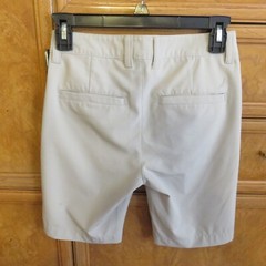 Boy’s Nautica beige shorts school uniform dress golf shorts size 10 EUC