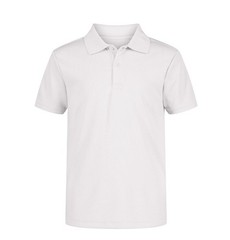 NWT Izod Boys Sz 8 White Uniform Performance Polo Shirts Moisture Wicking