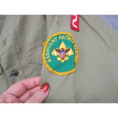 Vintage Boy Scouts of America Shirt Boys Large Official Uniform Patches 60s NY