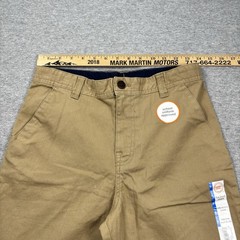 Wonder Nation Boys Uniform Shorts Khakis Size 18 Flat Front Adjustable Waist